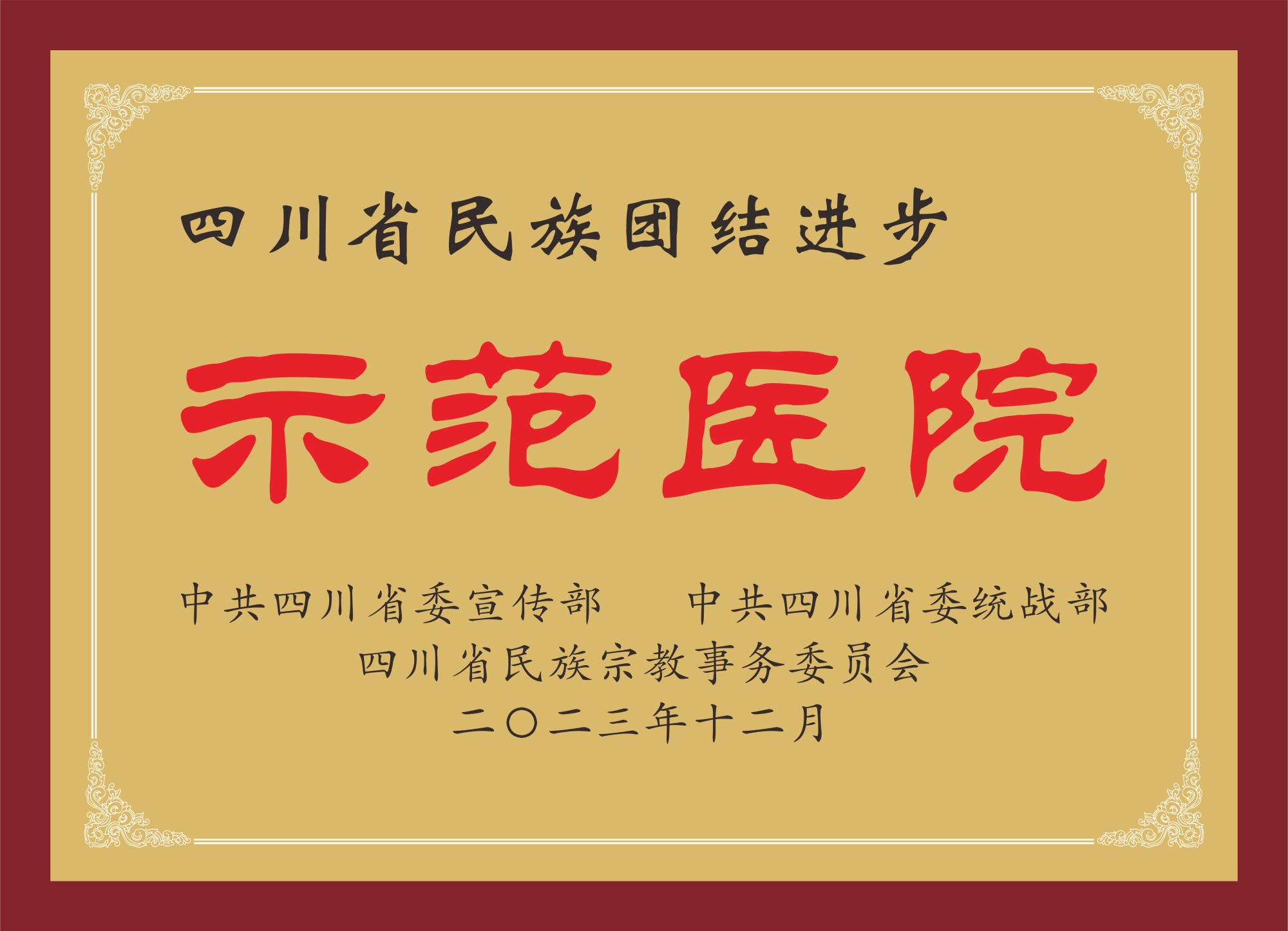 四川省民族团结进步示范医院（2023年12月）.jpg