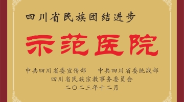 四川省民族团结进步示范医院